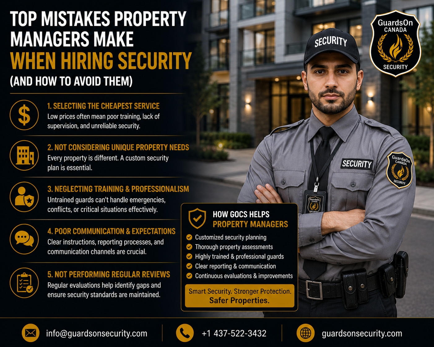 Top Mistakes Property Managers Make When Hiring Security (And How to Avoid Them)
