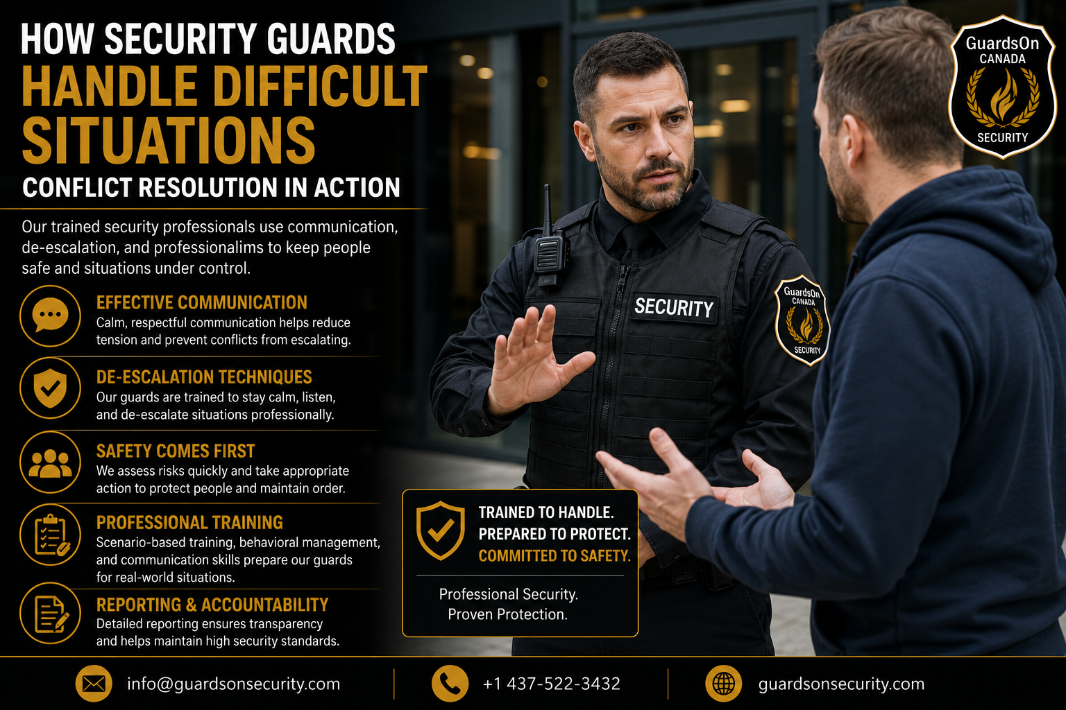 How Security Guards Handle Difficult Situations: Conflict Resolution in Action